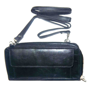 women's leather handbag wallet combo 19 credit card slots strap 3 change pockets - Image 12